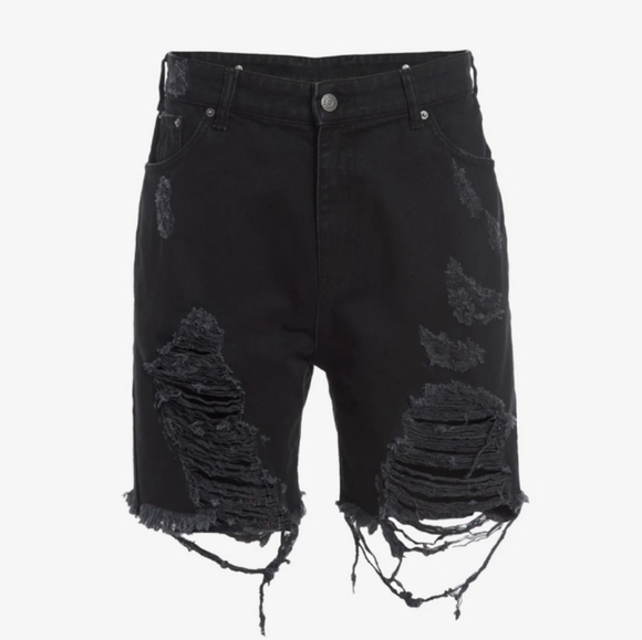 NWT Revolve SER.O.YA JACK DISTRESSED VINTAGE STRAIGHT SHORTS - Picture 2 of 7